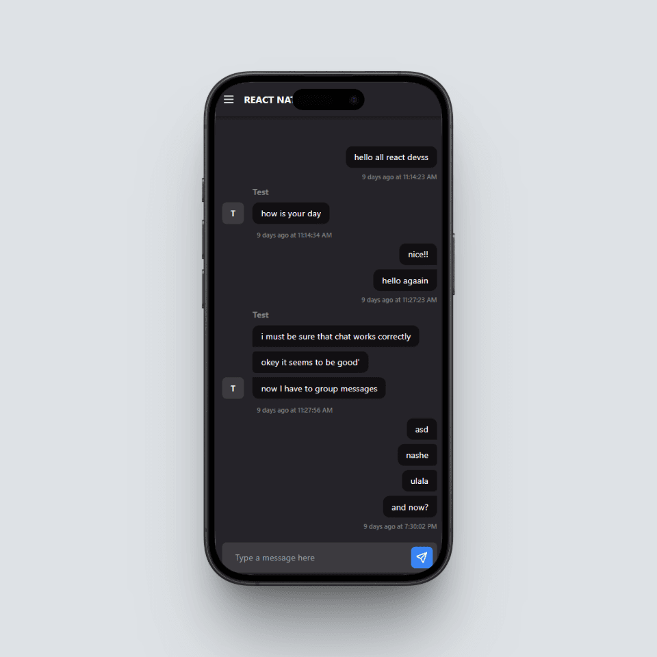 Chat Group - Realtime
